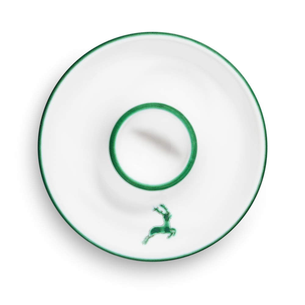 Gmundner Eierbecher flach "Grüner Hirsch" 377522