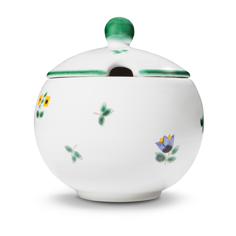 Gmundner Zuckerdose mit Ausschnitt "Streublumen" 348212