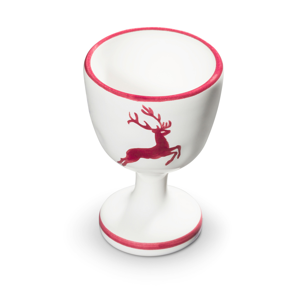 Gmundner Eierbecher klassisch "Bordeauxroter Hirsch" 378950