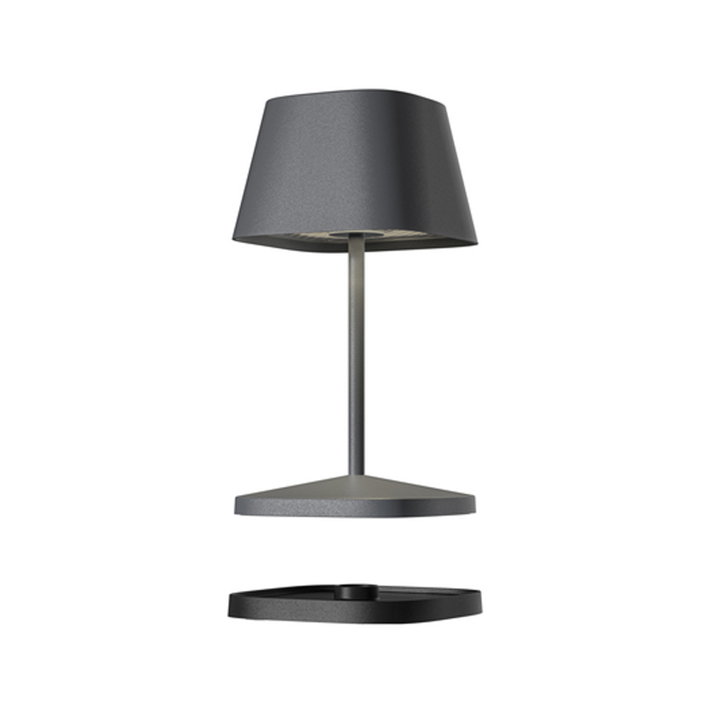 Tischleuchte Villeroy&Boch, Neapel 2.0, anthrazit, dimmbar 608044