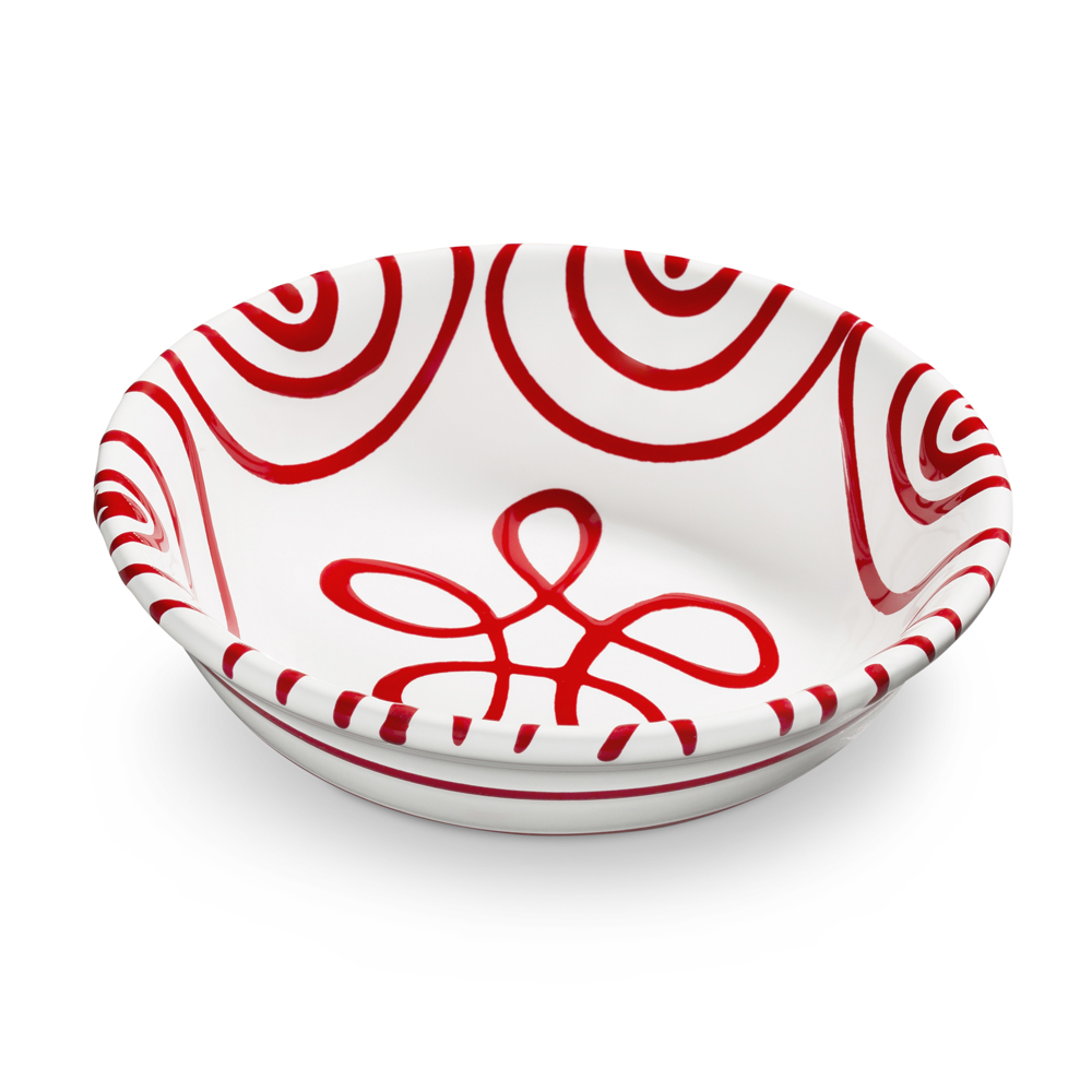 Gmundner Kompottschale "Rotgeflammt" 380377