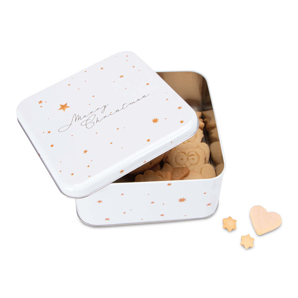 Städter Gebäckdose quadratisch "Merry Christmas" 642528