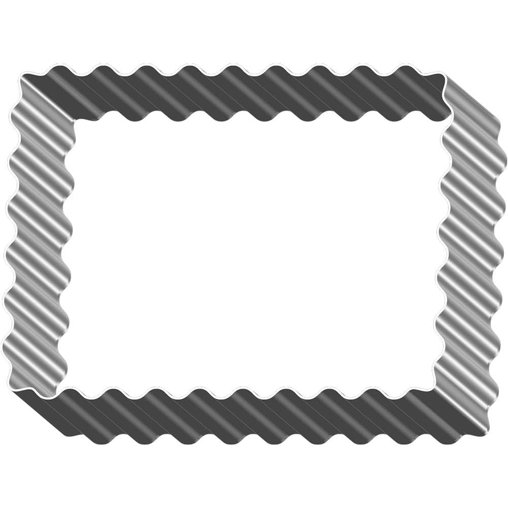 Folkroll Ausstecher Rechteck gewellt 606579