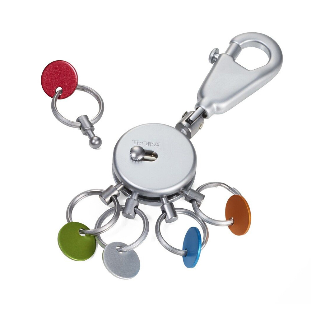 Troika Schlüsselanhänger, rund, mehrfarbig 586993