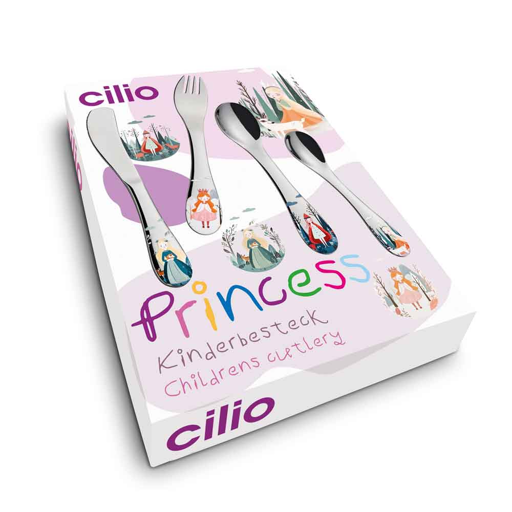 Cilio Kinderbesteck "PRINCESS" 4tlg.