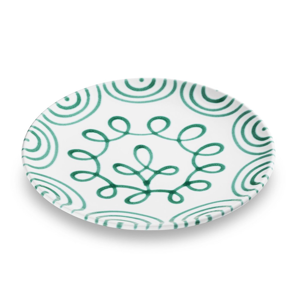 Gmundner Speiseteller "Grüngeflammt" 115734