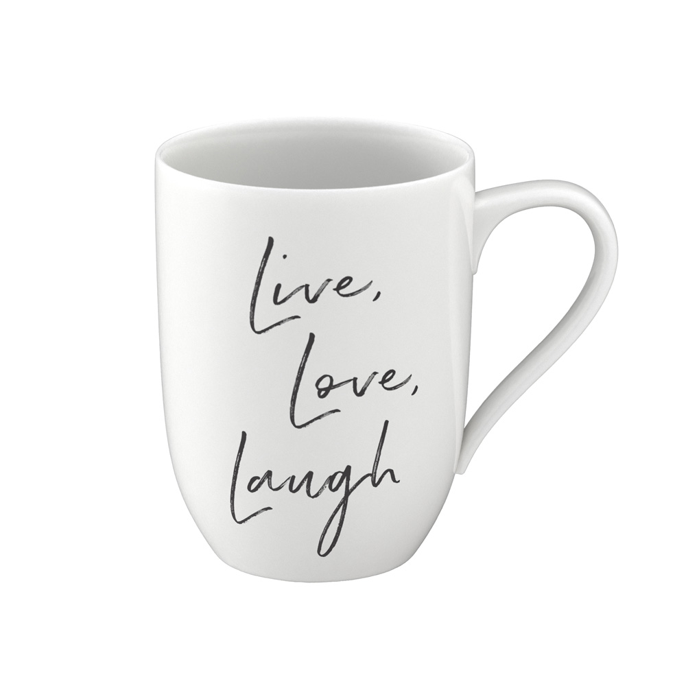 Villeroy & Boch Henkelbecher "Statement Live Love Laugh" 601390