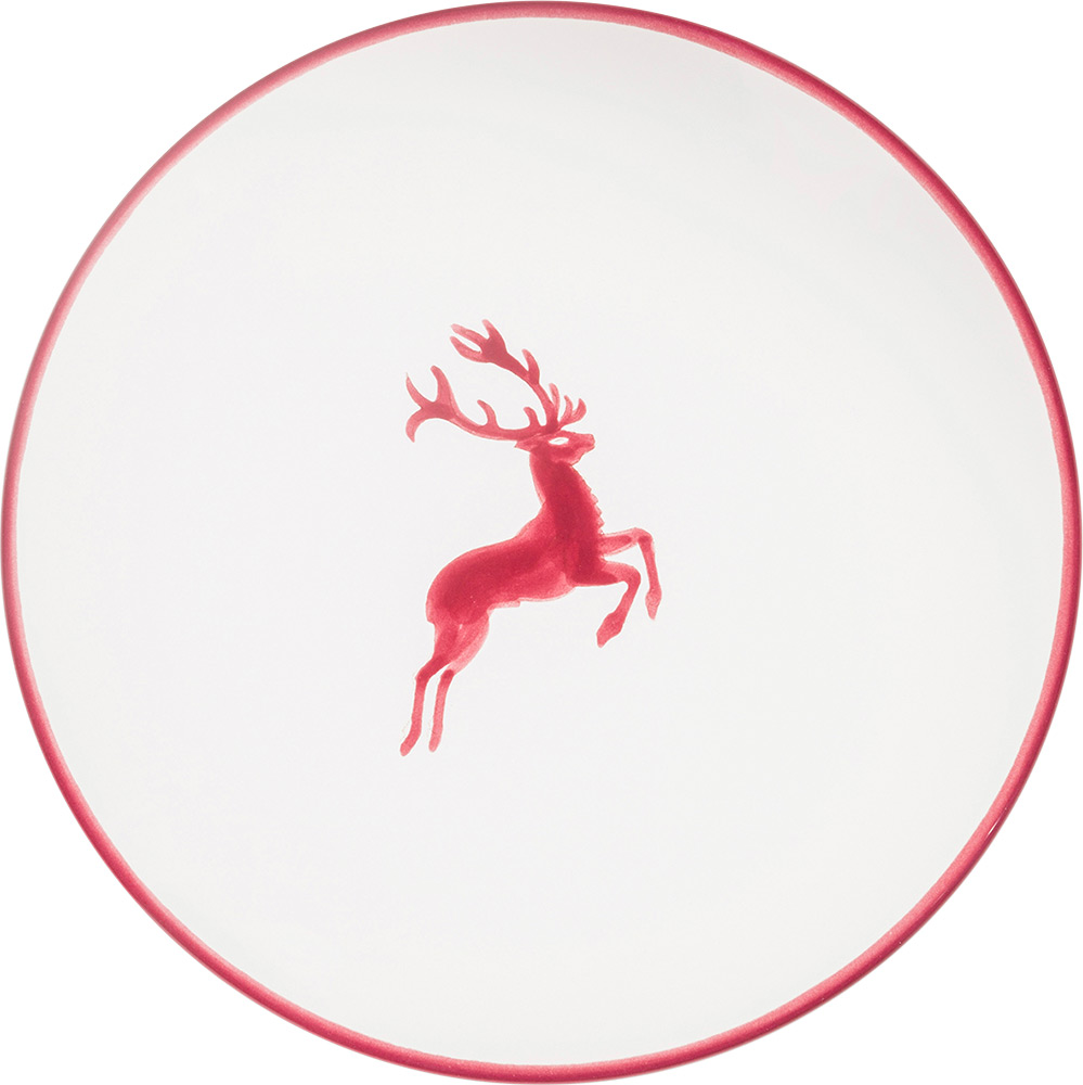 Gmundner Untertasse "Bordeauxroter Hirsch" 368922