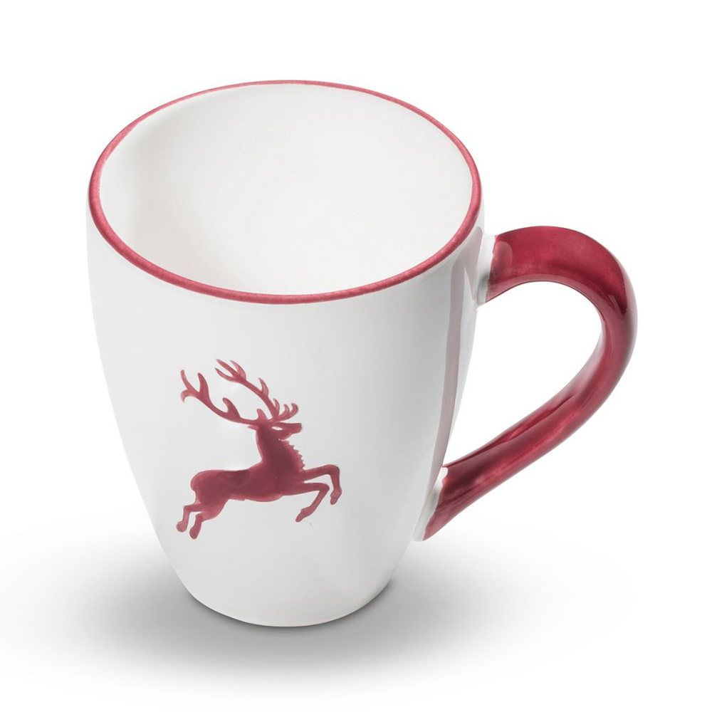 Gmundner Frühstücksbecher Max "Bordeauxroter Hirsch" 391819
