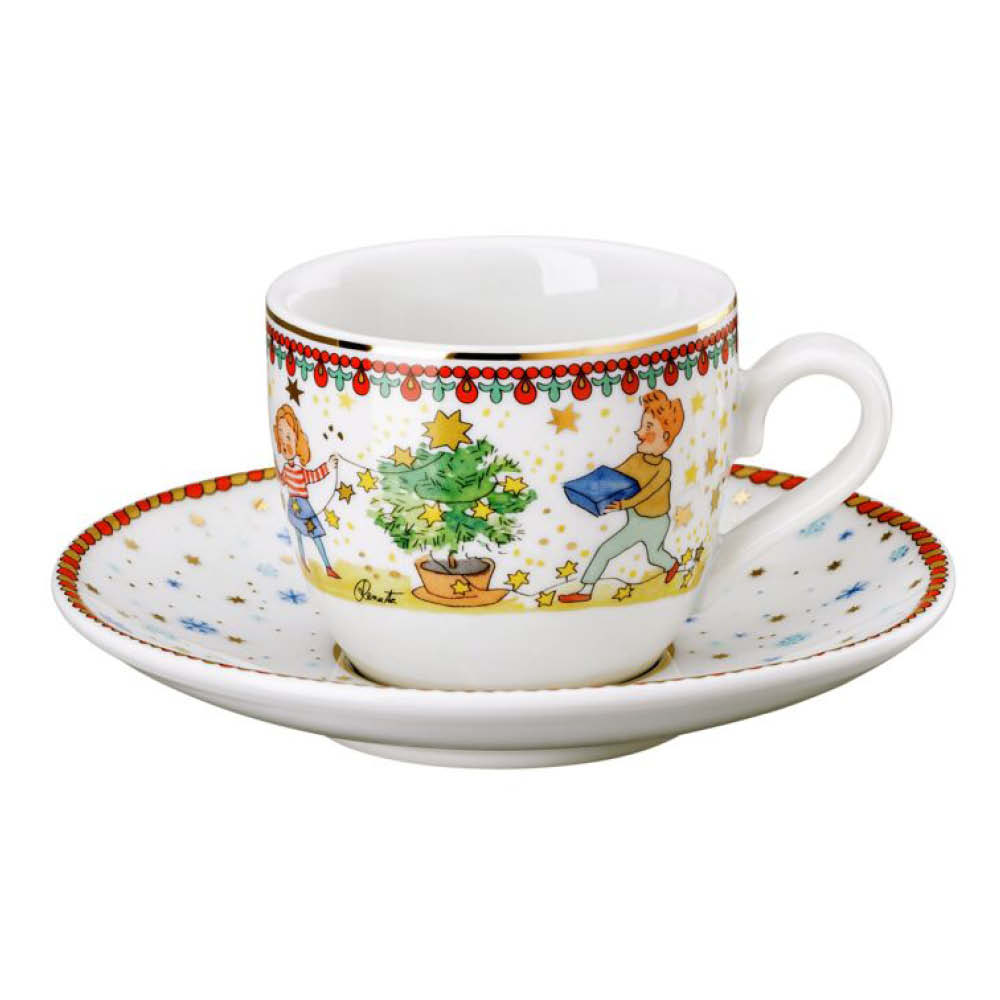 Hutschenreuther 2tlg. Espressotasse "Weihnachtsleuchten" 641724