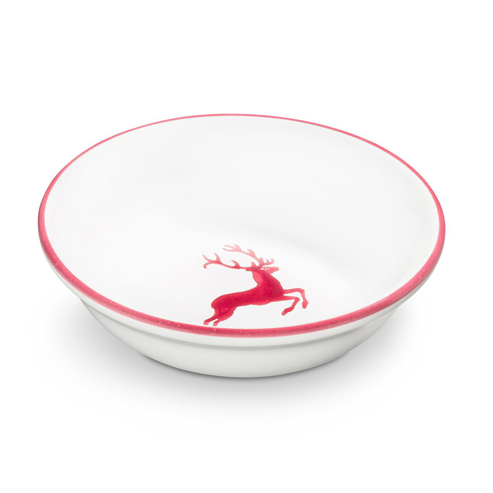 Gmundner Kompottschale "Bordeauxroter Hirsch" 401104