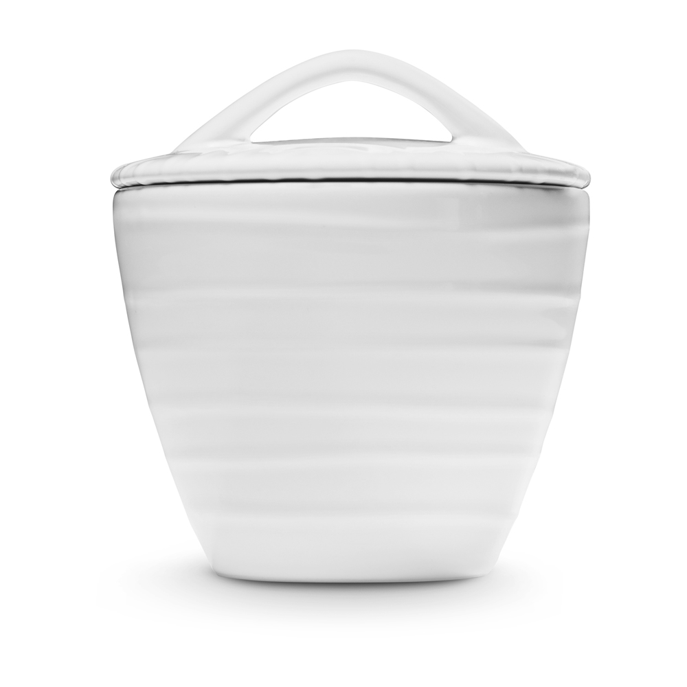 Gmundner Zuckerdose Gourmet "Weißgeflammt" 575062