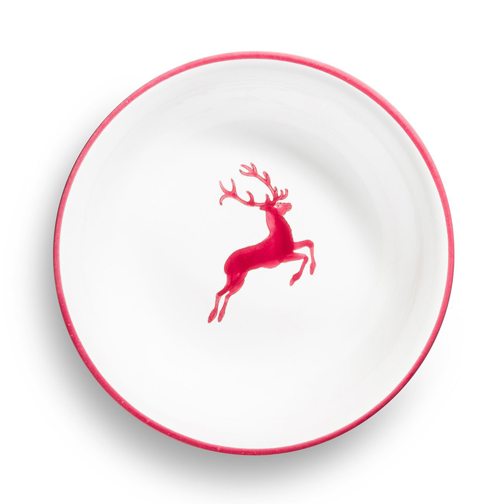 Gmundner Kompottschale "Bordeauxroter Hirsch" 401104