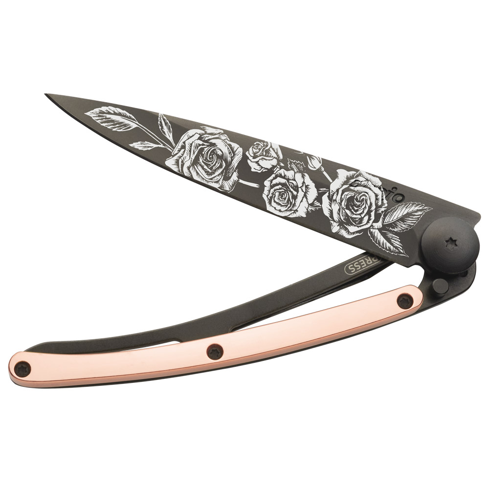 Deejo Taschenmesser Roségold "Rosen" 27g 606914