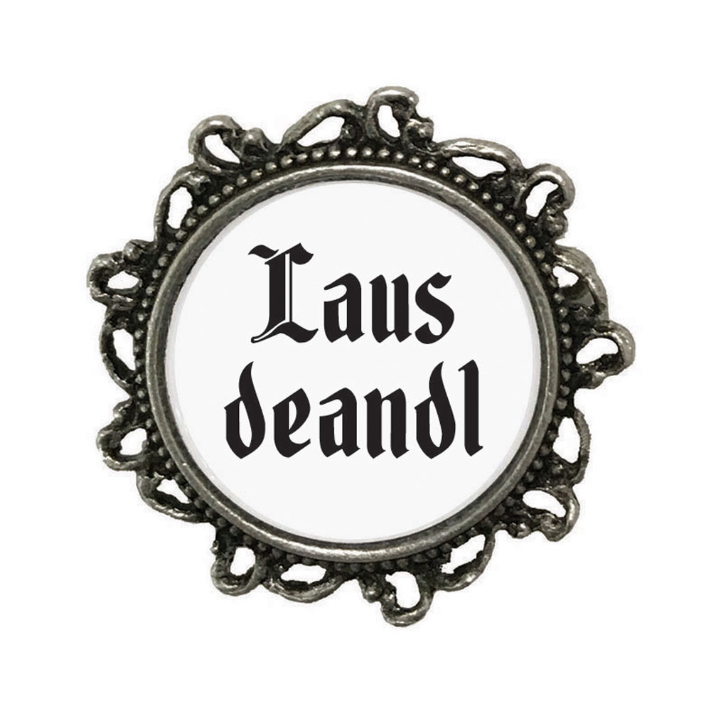 Gaudiknopf 'Lausdeandl'-Anstecker "Klassiker-verziert" 617722