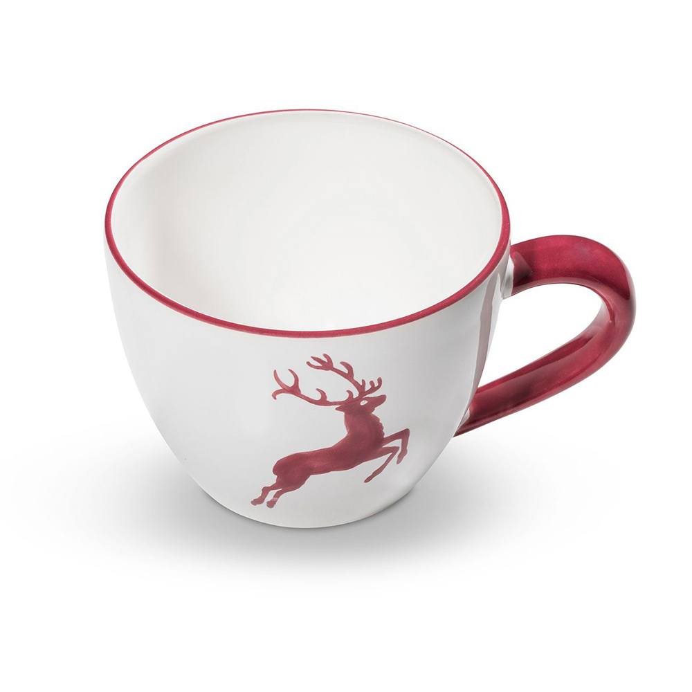 Gmundner Teetasse Maxima "Bordeauxroter Hirsch" 368885