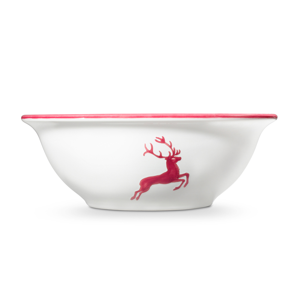 Gmundner Salatschüssel "Bordeauxroter Hirsch" 378873