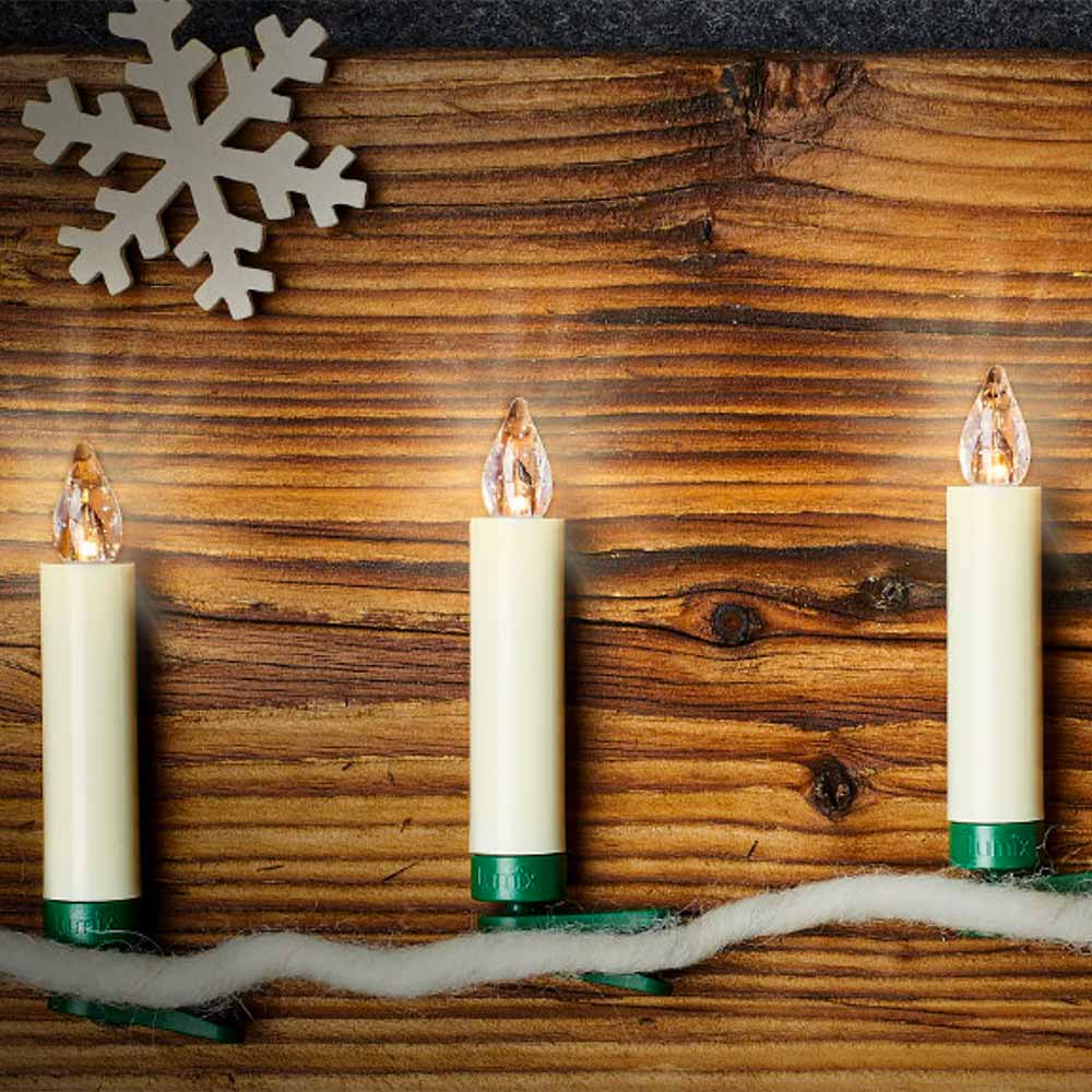 Krinner Christbaumkerze Mini "Lumix SuperLight Flame" Basisset 593560