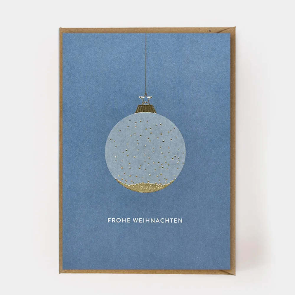 Kartenmarie Klappkarte Frohe Weihnachten Kugel 639247