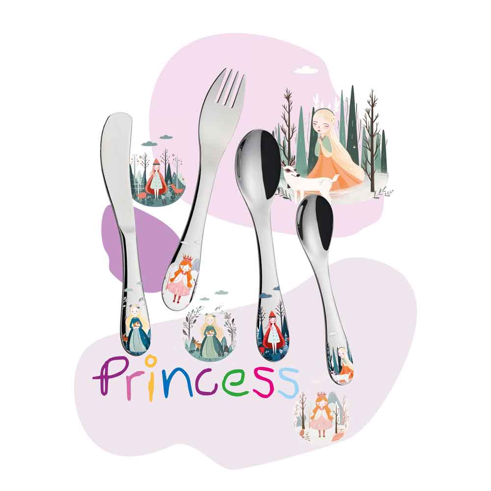 Cilio Kinderbesteck "PRINCESS" 4tlg.