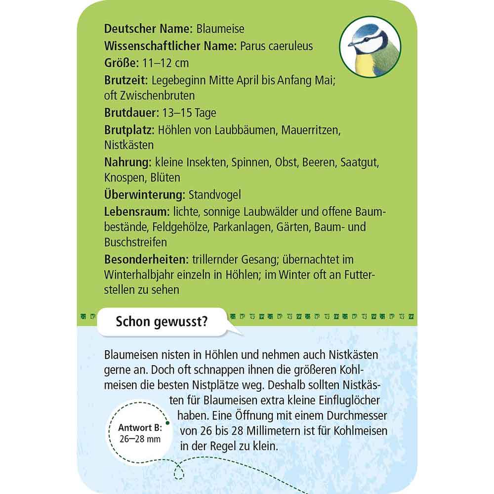 Moses Kartenset - 50 heimische Vögel "Expedition Natur"