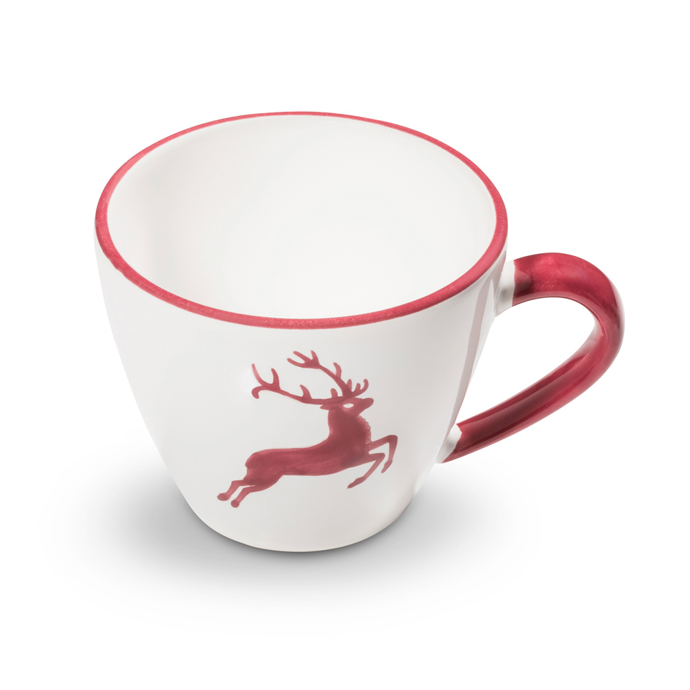 Gmundner Kaffeetasse Gourmet "Bordeauxroter Hirsch" 401118
