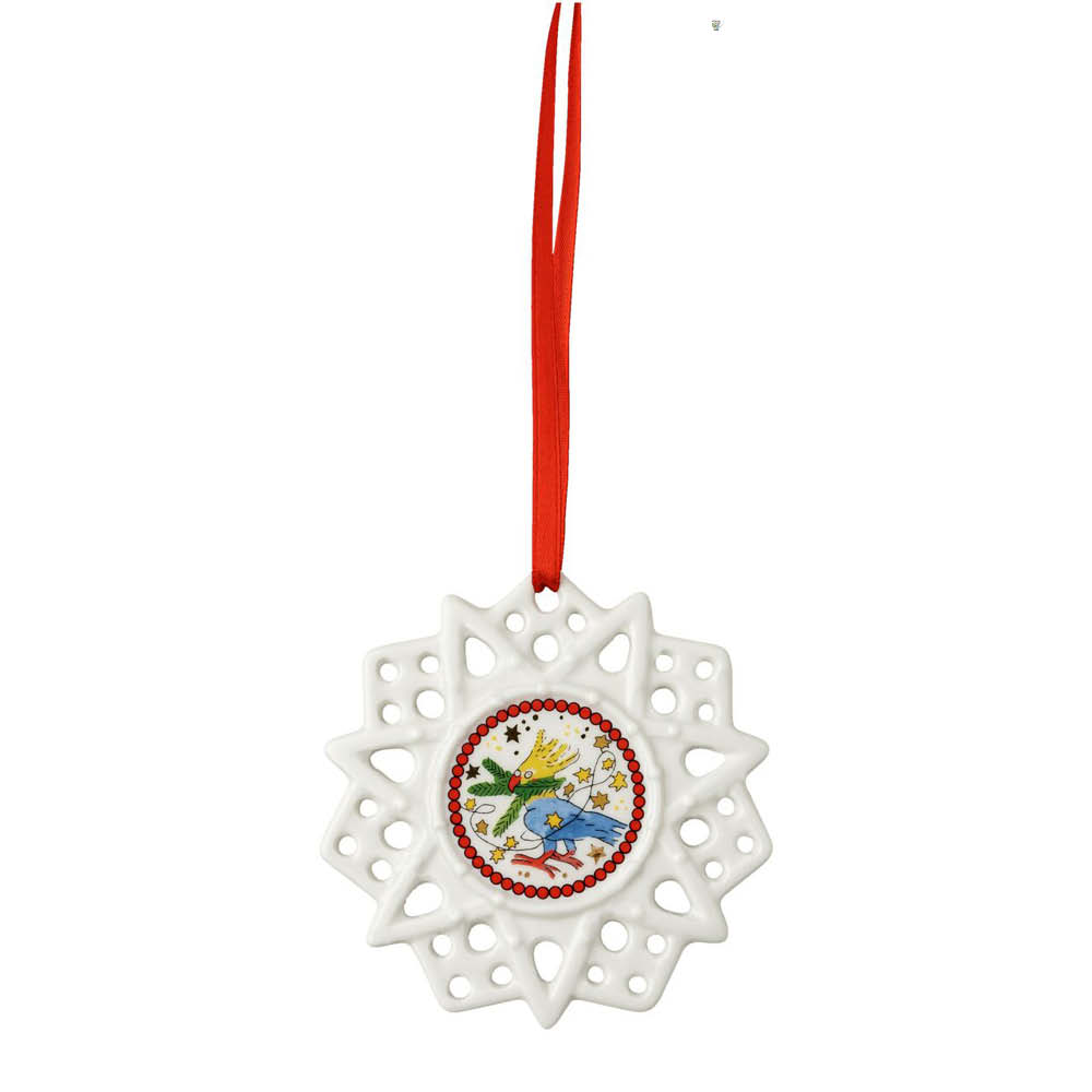 Hutschenreuther Schmuckstern "Vogel" 641778