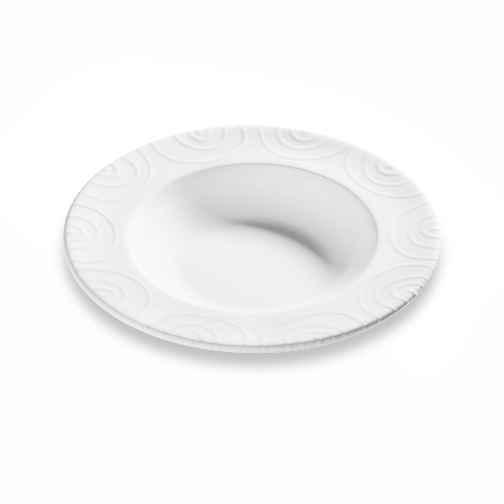 Gmundner Suppenteller Gourmet "Weißgeflammt" 575046
