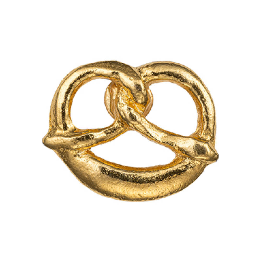 Gaudiknopf Pin 15 mm gold "Breze" 645814