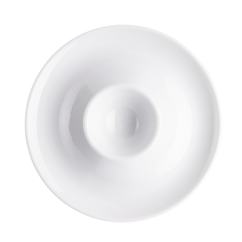 Arzberg Eierbecher mit Ablage "1382 weiß" 139505