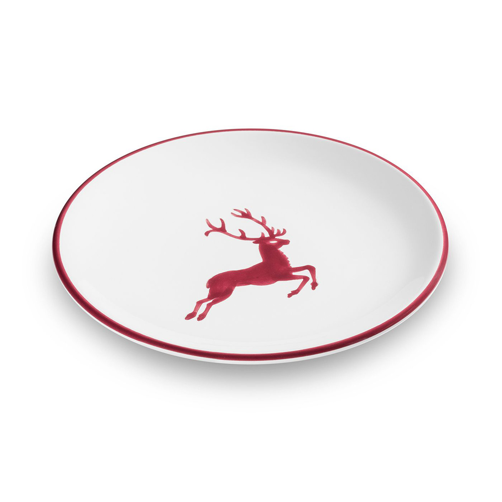 Gmundner Dessertteller "Bordeauxroter Hirsch" 368923