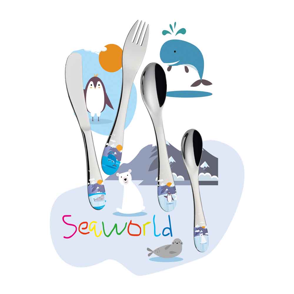 Cilio Kinderbesteck "SEAWORLD" 4tlg.