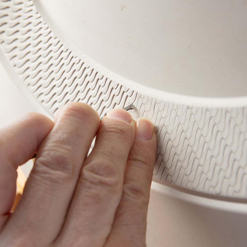 Meissen Vorspeise-/Dessertteller "N°41 Wellenspiel Relief Biskuit" 606389