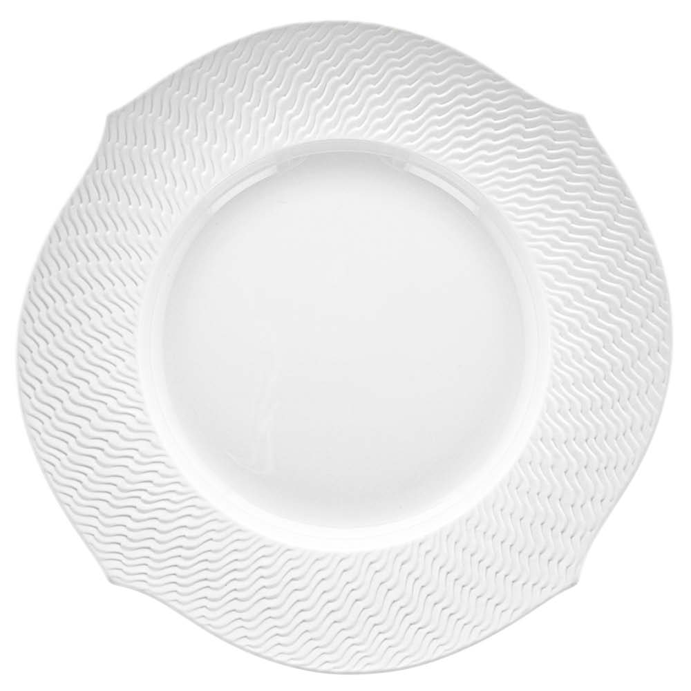 MEISSEN Brotteller No 41 "Wellenspiel Relief" Biskuit weiß 600627