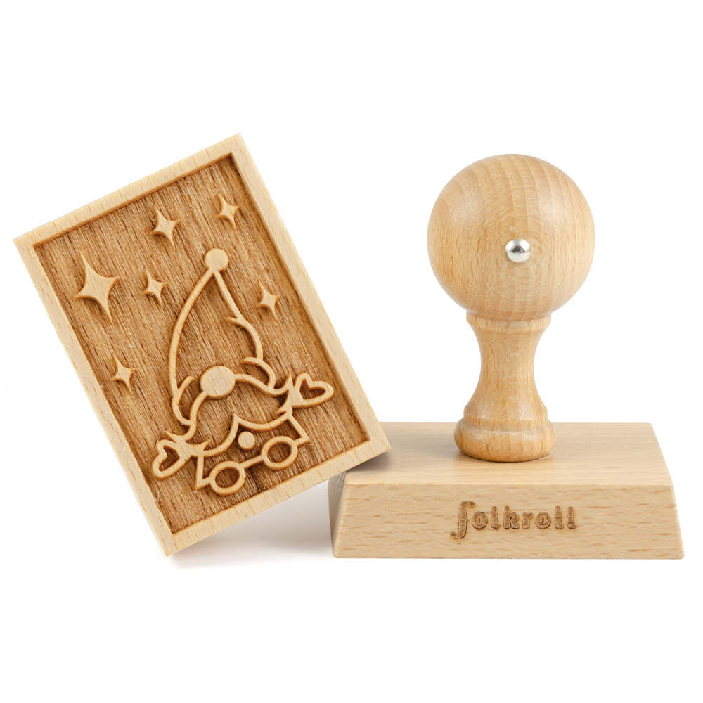 Folkroll Holz-Keksstempel "Wichtel" 633359