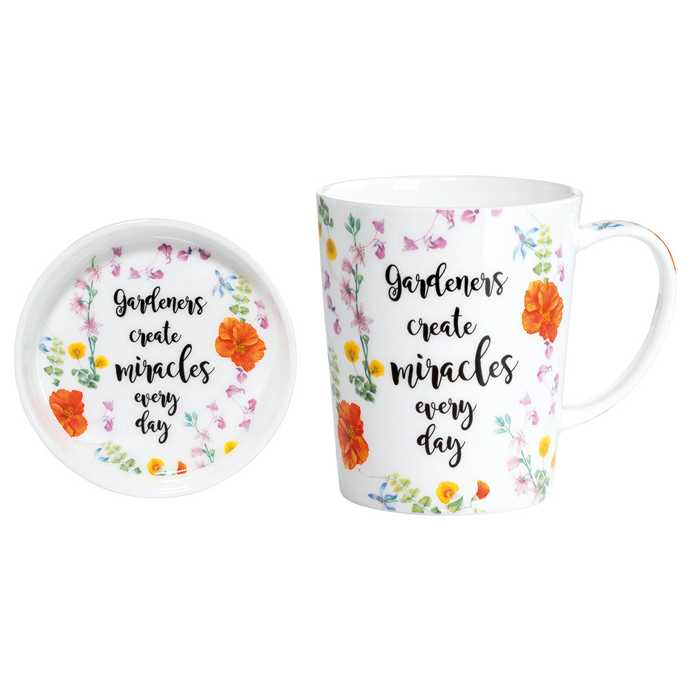 Maxwell & Williams Henkelbecher mit Untersetzer 612331