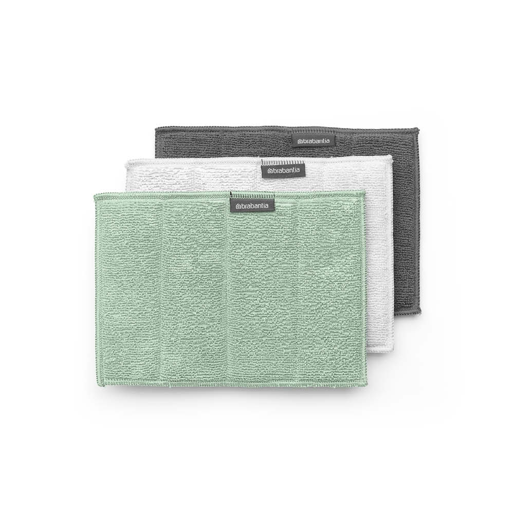 BRABANTIA Mikrofaser Reinigungstücher 3 STK Jade Green 615929