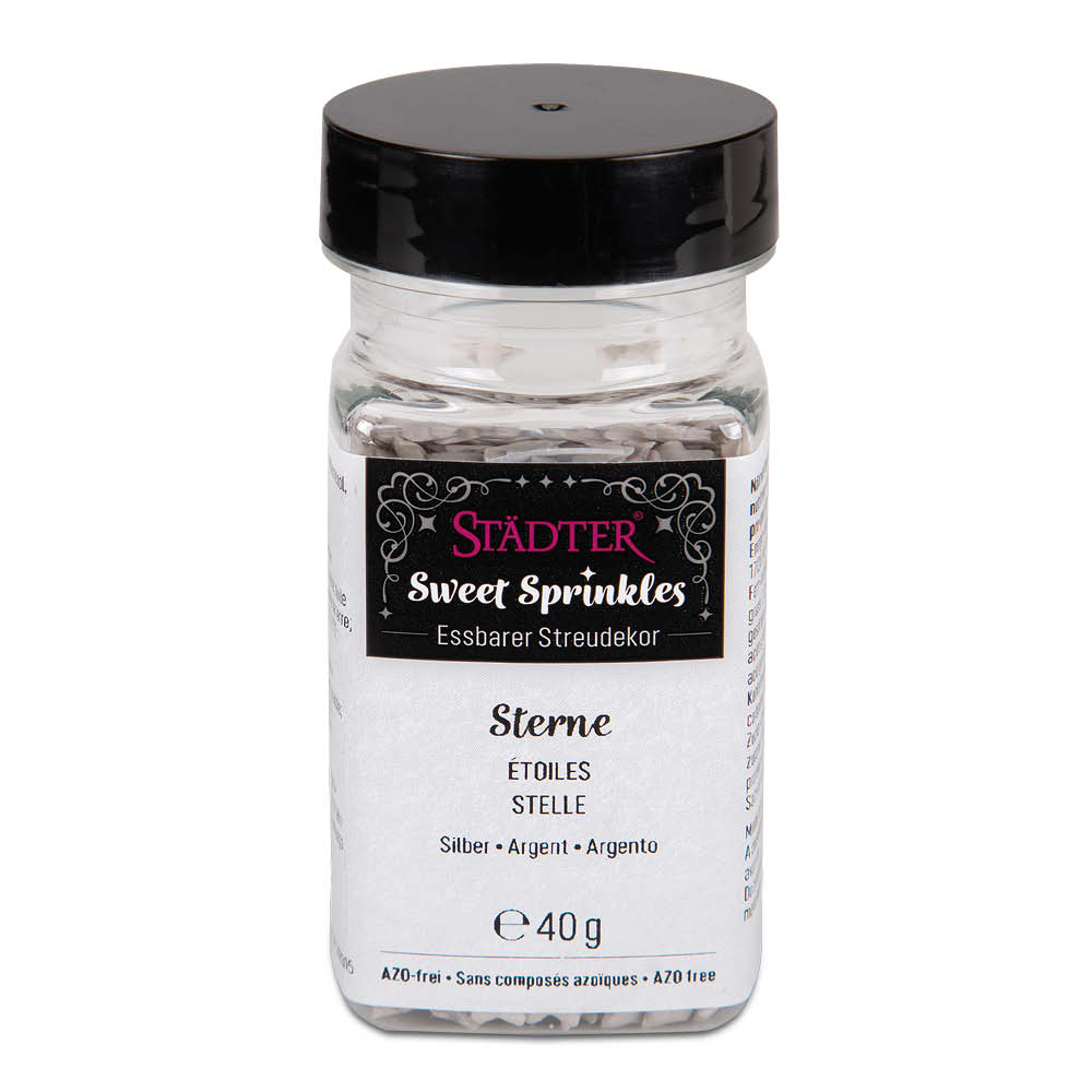 Städter Streudekor-Mix "Sterne/Silber" 618221
