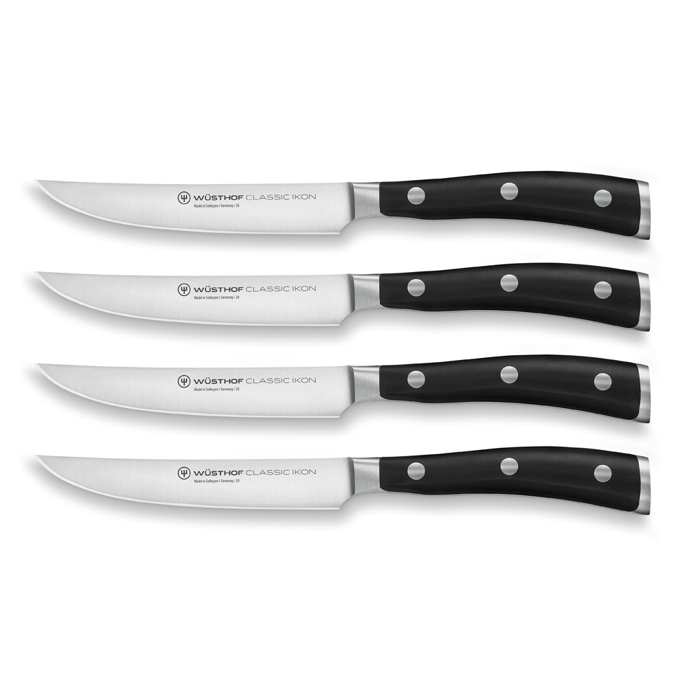 Wüsthof "Classic Ikon" Steakmessersatz mit 4 Messern 369927