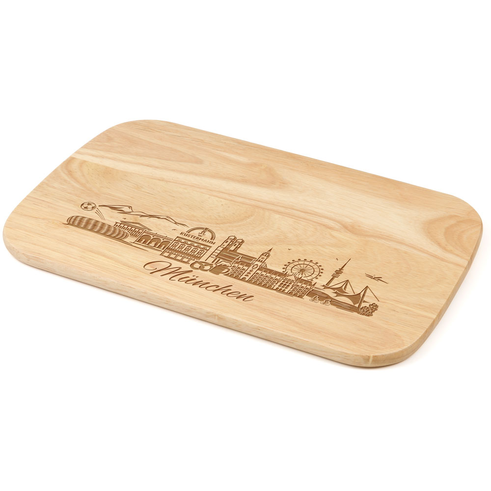 Zassenhaus Brotzeitbrett "Kustermann - Skyline München" 624162