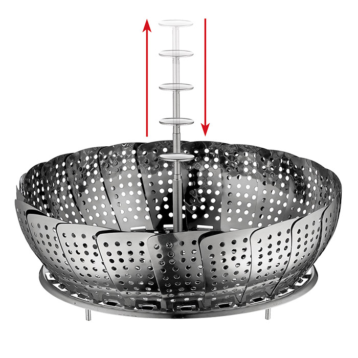 Küchenprofi Dämpfeinsatz, klappbar 192240