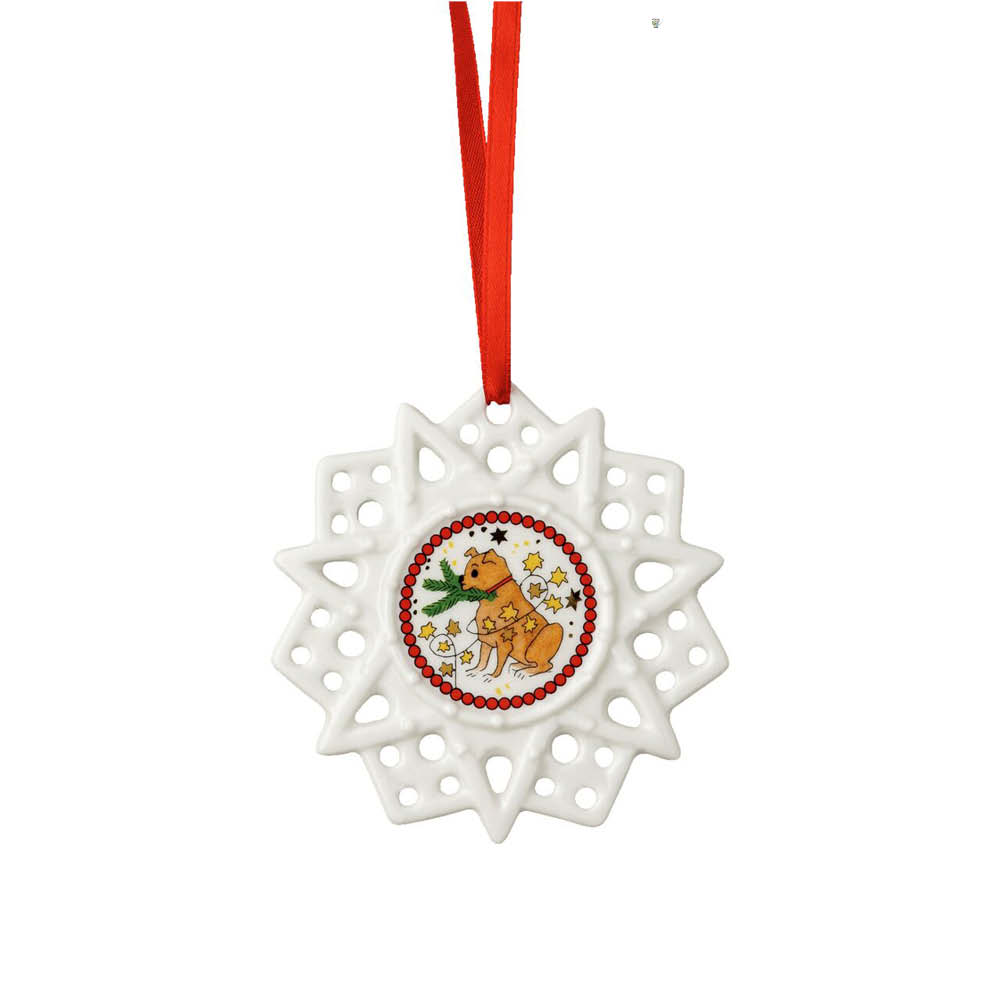 Hutschenreuther Schmuckstern "Hund" 641777