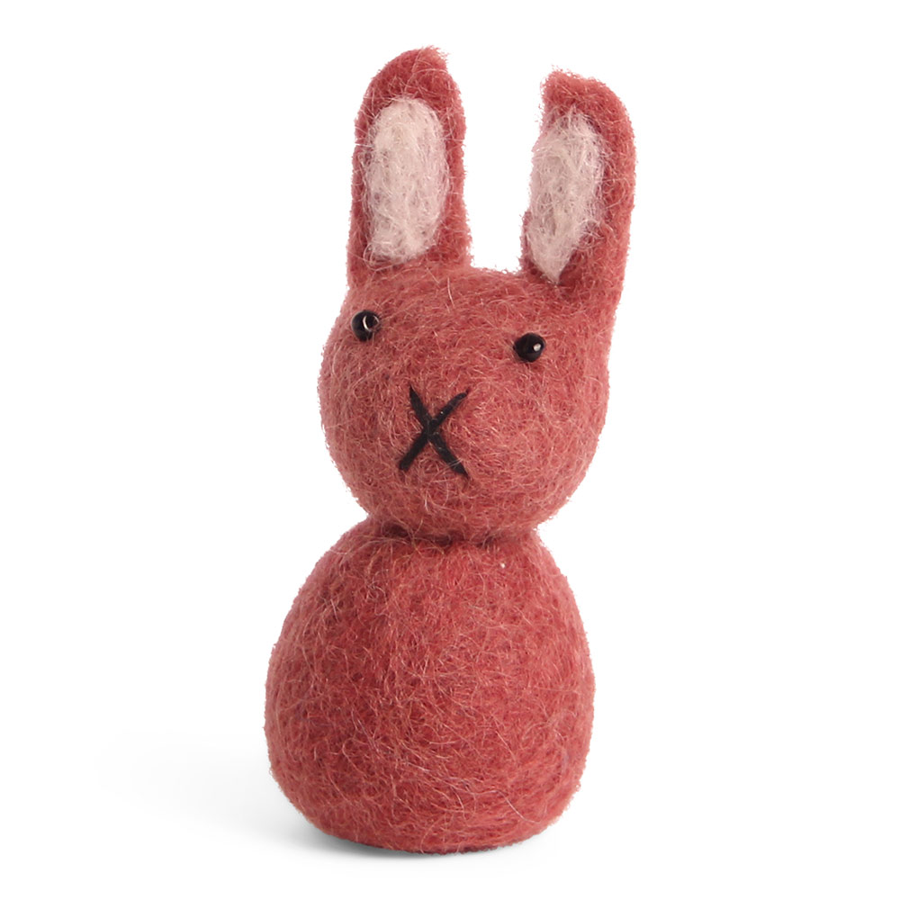 Filzfigur "Hase" klein, rot 584631