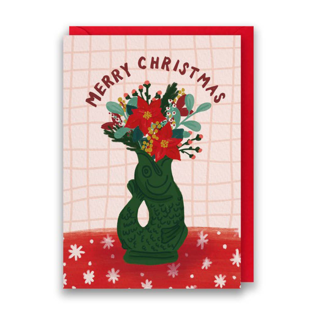 Gluckigluck Karte "Merry Christmas" grün 