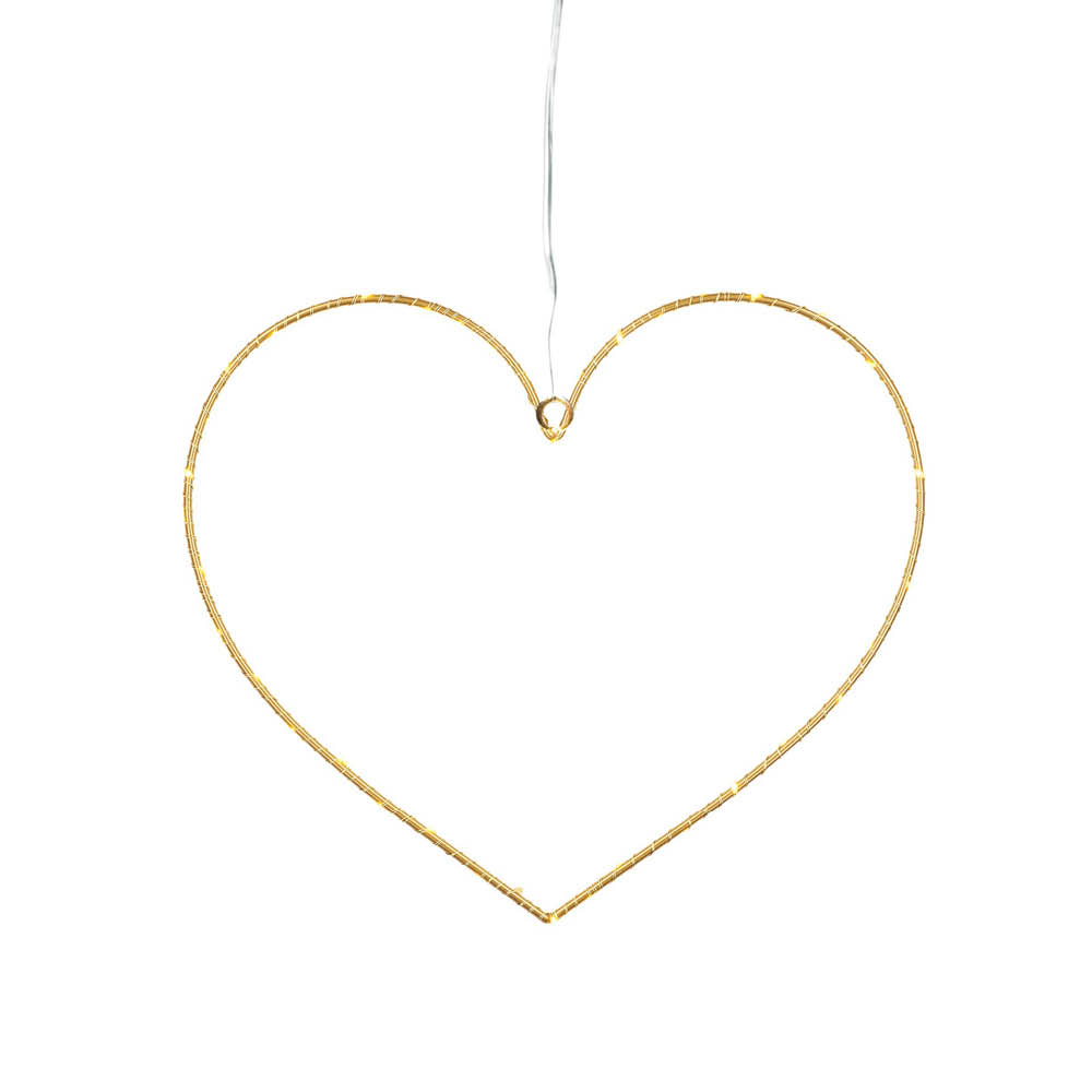 Sirius Dekolicht Liva Heart 40 LEDs gold 605544