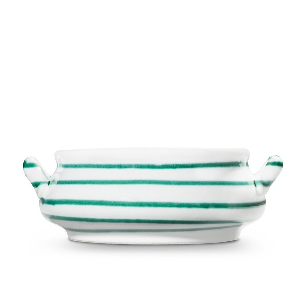 Gmundner Suppenschale "Grüngeflammt" 115659