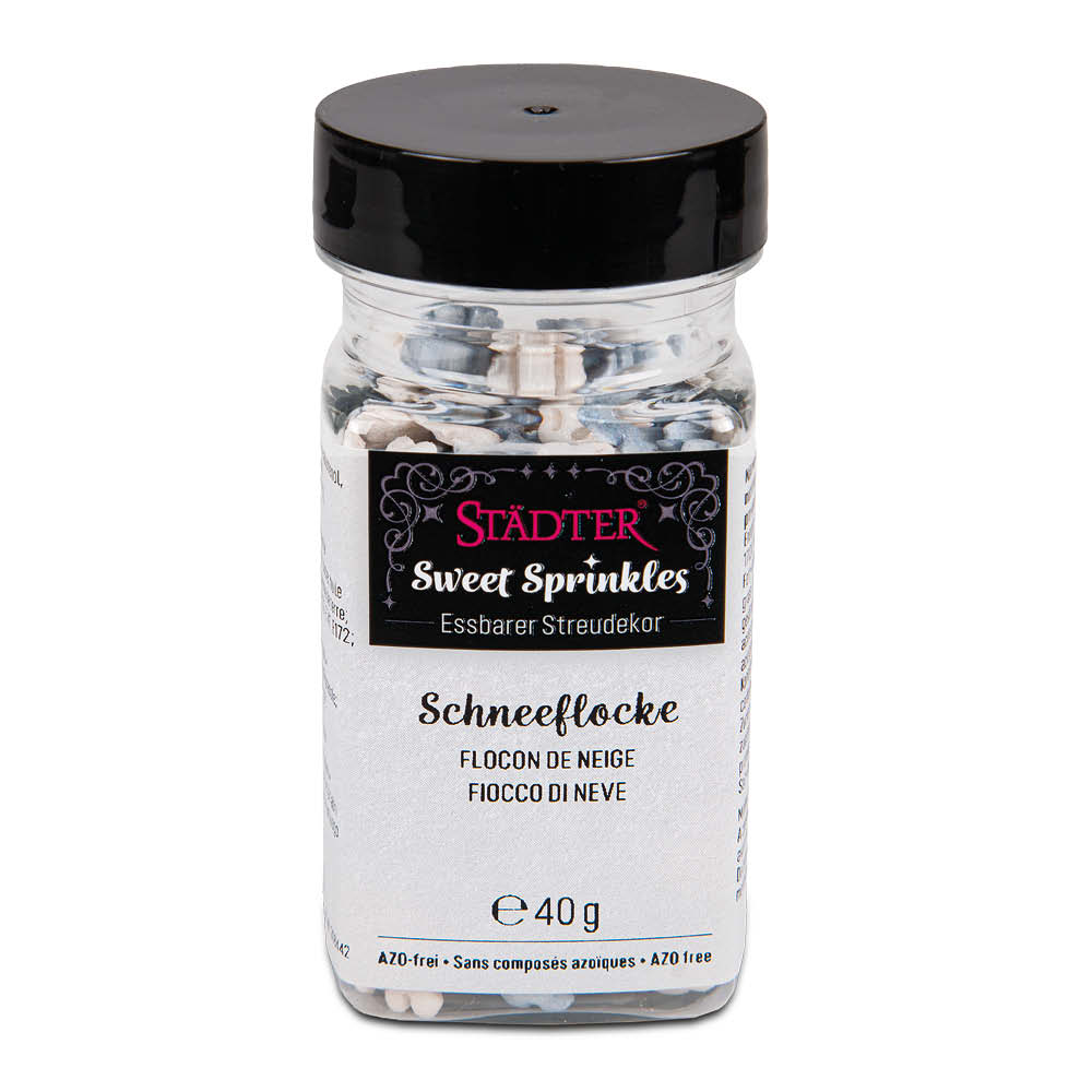 Städter Streudekor-Mix "Schneeflocke weiß/blau" 579233