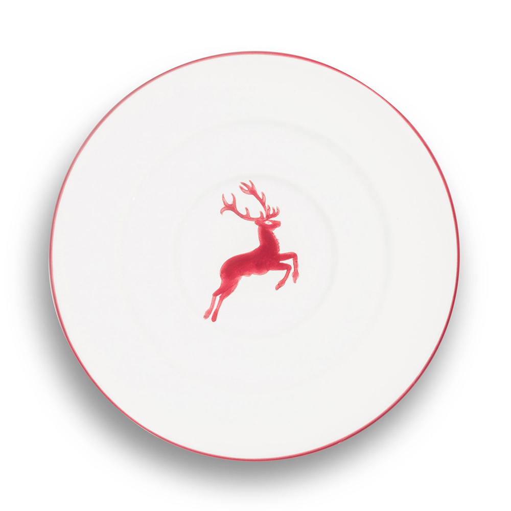 Gmundner Untertasse Gourmet "Bordeauxroter Hirsch" 391279