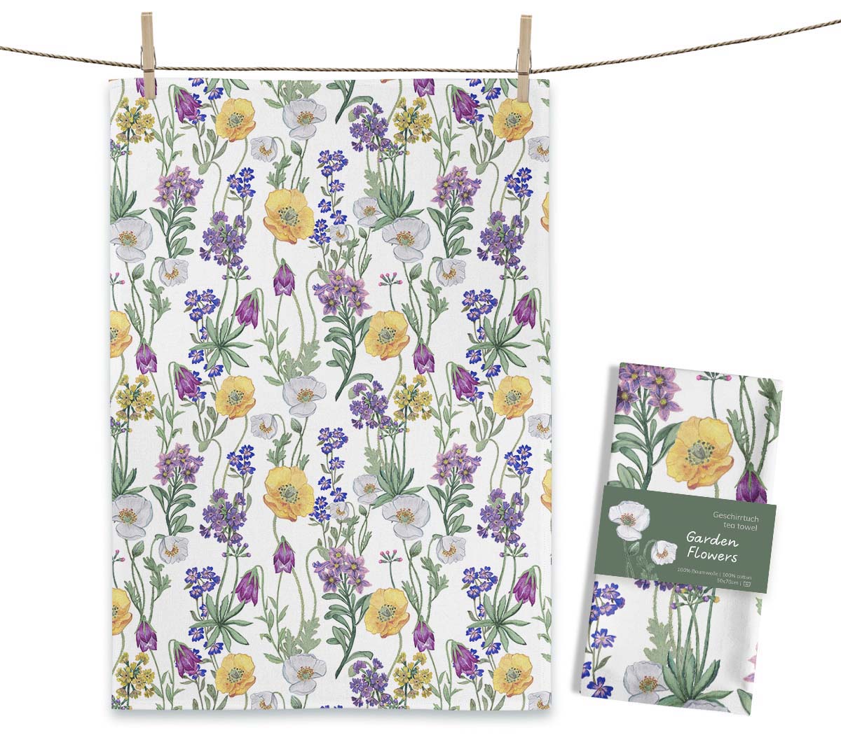 Maluu Geschirrtuch "Garden Flowers" 637893