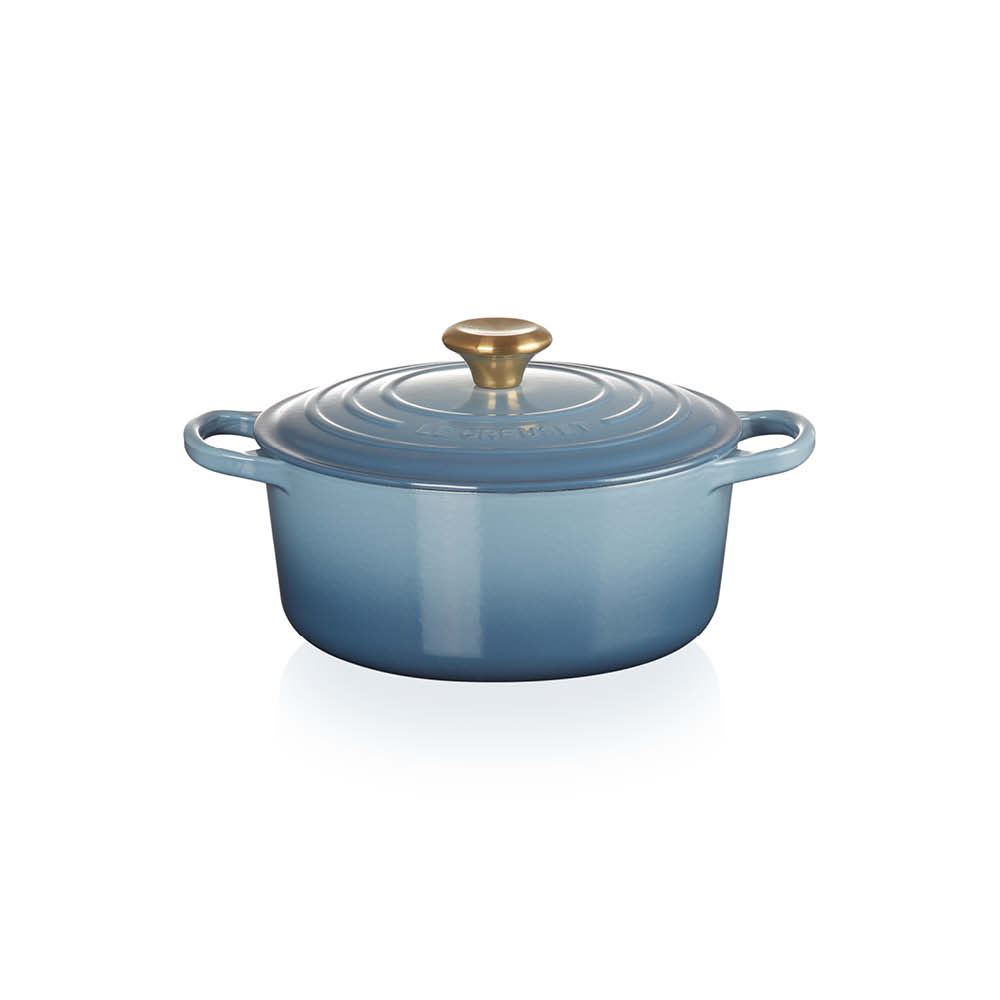 Le Creuset Gussbräter rund Chambray "Signature" 640358